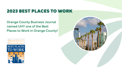 UHY Named One Of 2023 Best Places To Work In Orange County