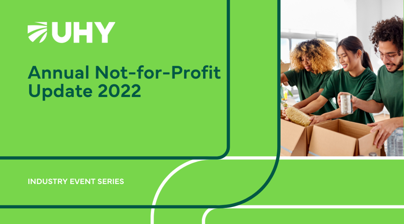 2022 Not-for-Profit Update