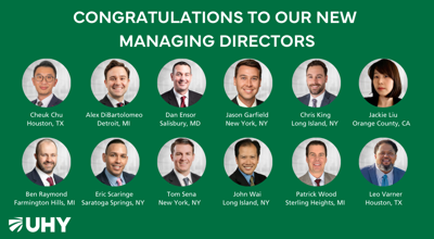 2025 NEW MANAGING DIRECTORS