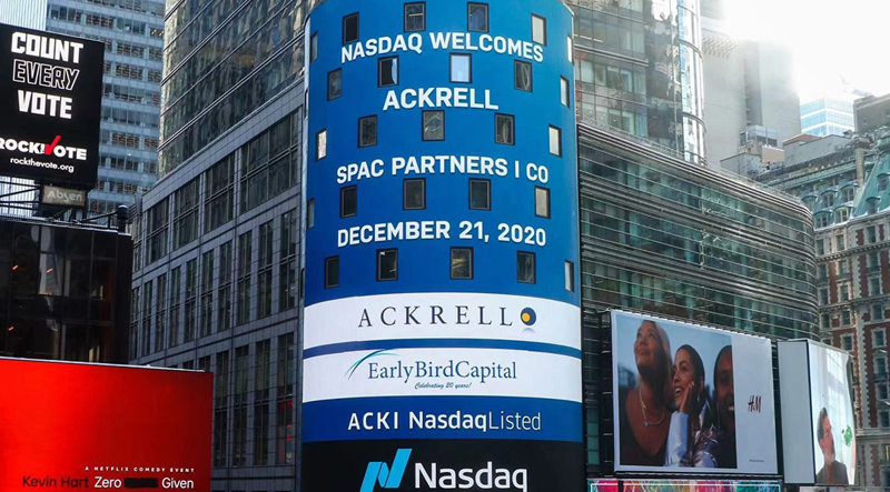 祝贺优华扬的SPAC客户ACKRELL成功完成IPO