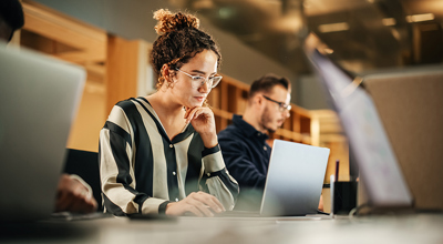 Woman Computer Work AI Integration Work Teams