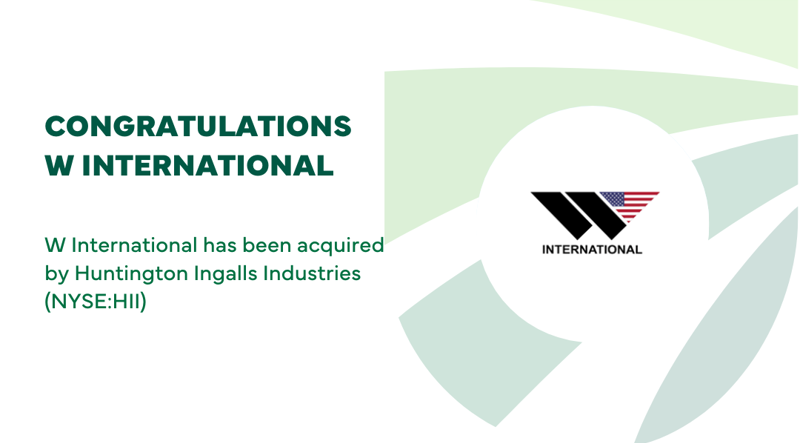 W International has been acquired by Huntington Ingalls Industries (NYSE:HII)