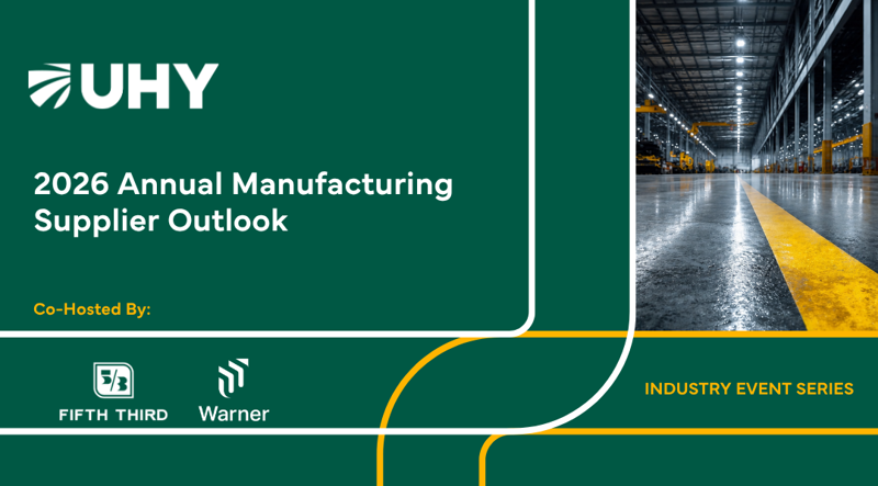 2026 Annual Manufacturing Supplier Outlook
