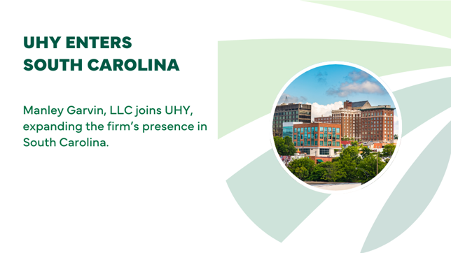 UHY Enters South Carolina Market