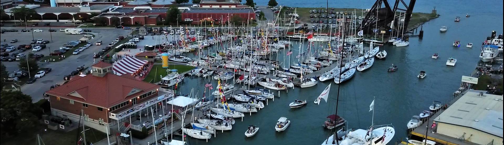 Port Huron Mi Boat Night Arial Yacht Club