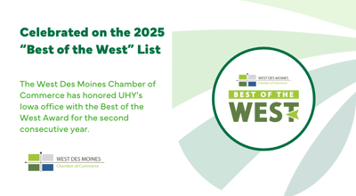 UHY Recognized As Best Of West List