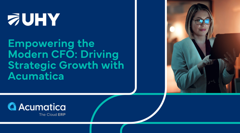 Empowering the Modern CFO: Driving Strategic Growth with Acumatica&nbsp;