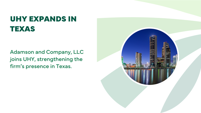 UHY Expands in Texas