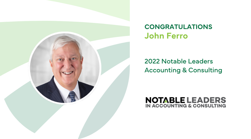 John Ferro Named Crain's NY Notable Leader in Accounting &amp; Consulting