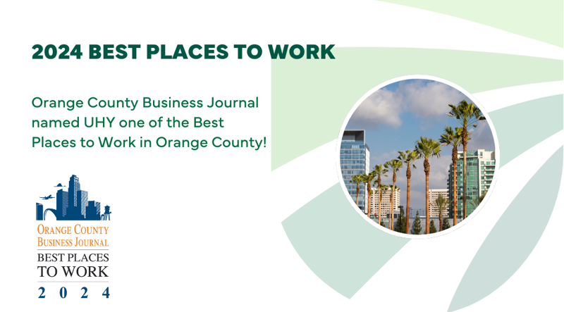 UHY Named One of 2024 Best Places to Work in Orange County