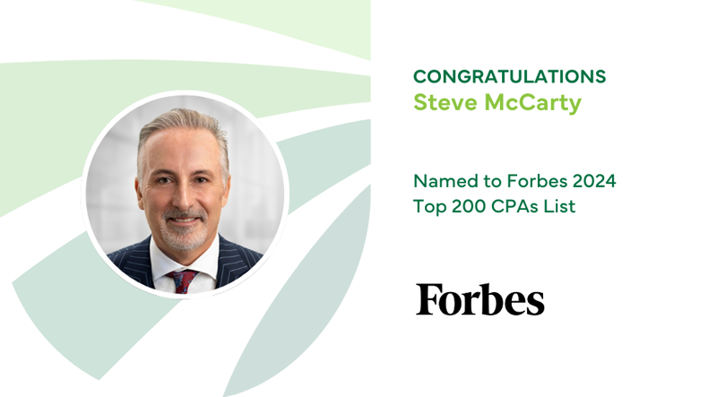 Steve McCarty Makes Forbes Top 200 CPAs List