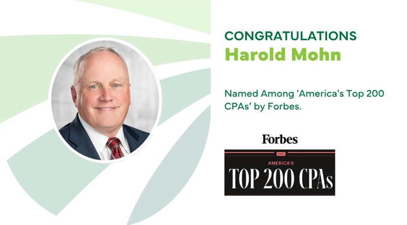 Harold Mohn Named by Forbes Among 'America's Top 200 CPAs'