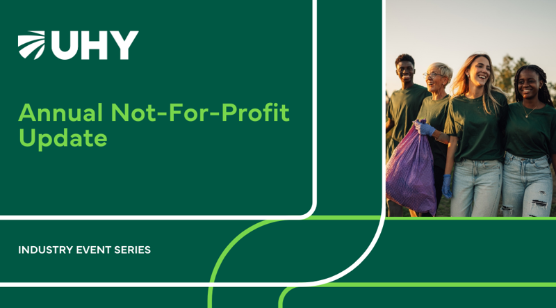 Annual Not-For-Profit Update&nbsp;