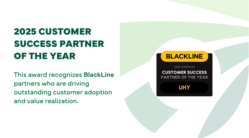 UHY Awarded BlackLine’s 2025 Customer Success Partner of the Year