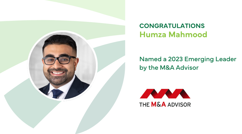 Manager Recognized as 2023 M&amp;A Advisor Emerging Leader