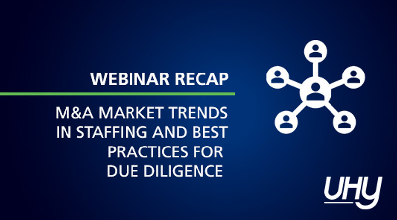 Staffing Webinar: M&A Market Trends in Staffing