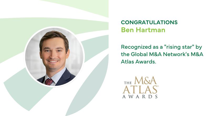 Ben Hartman Recognized as Rising Star by Global M&amp;A Network