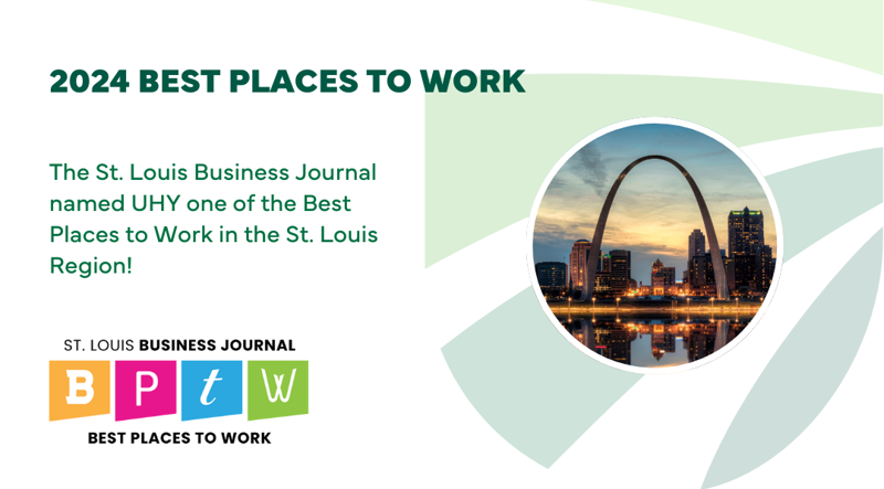 UHY Named Among 2024 Best Places to Work in St. Louis