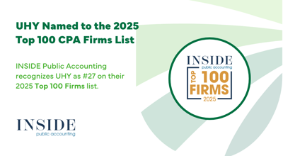 UHY Recognized As Top 100 CPA Firms