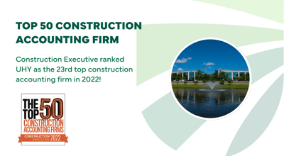 UHY Named Top Construction Accounting Firm 2022