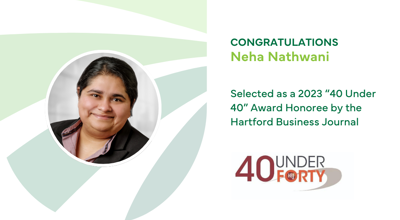 Neha Nathwani Named 40 Under 40 By Hartford Business Journal