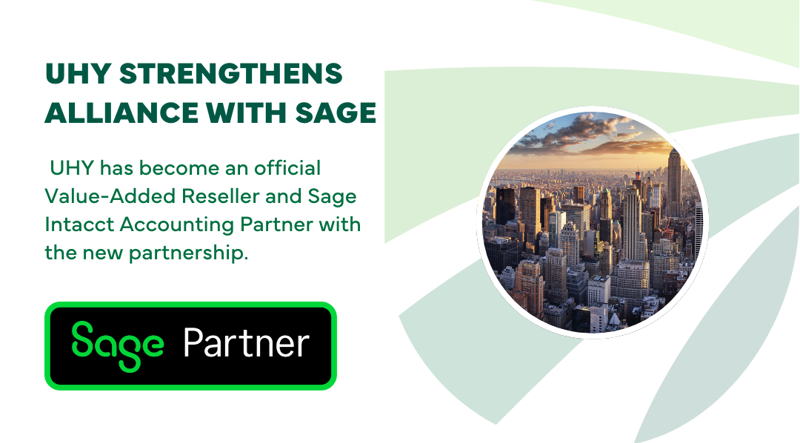 UHY Strengthens Alliance with Sage Through New Partnership