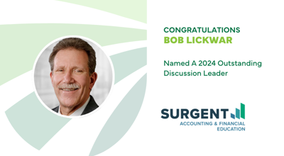 Bob Lickwar Named 2024 Outstanding Discussion Leader By Surgent