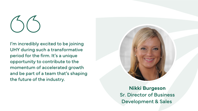 Nikki Burgeson Joins UHY