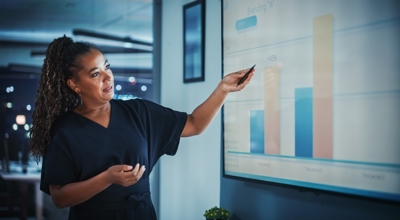 Operations Director Presents Monthly Data Using New Data Tools